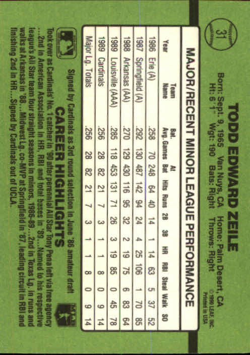 1990 Donruss Rookies Baseball (Pick Card From List) C69 04-24 - Picture 53 of 101
