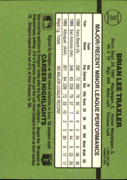 1990 Donruss Rookies Baseball (Pick Card From List) C69 04-24 - Picture 67 of 101
