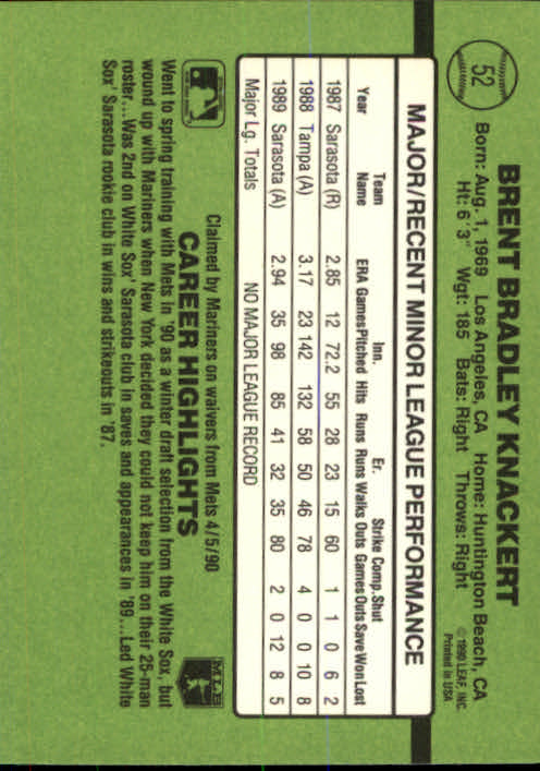 1990 Donruss Rookies Baseball (Pick Card From List) C69 04-24 - Picture 95 of 101