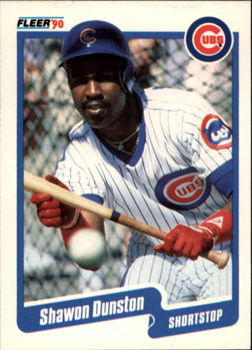 Shawon Dunston Signed Chicago Cubs 1990 Upper Deck Baseball Card