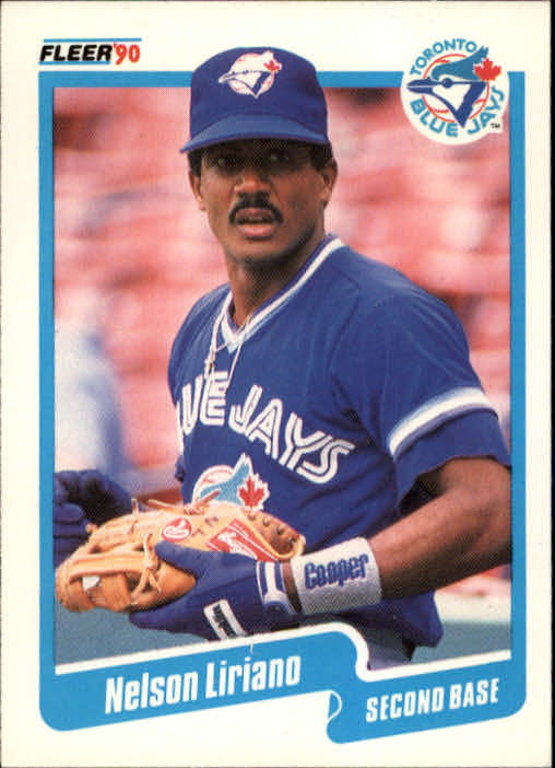 1990 Fleer #87 Nelson Liriano UER/Should say led the/IL instead of led/the TL