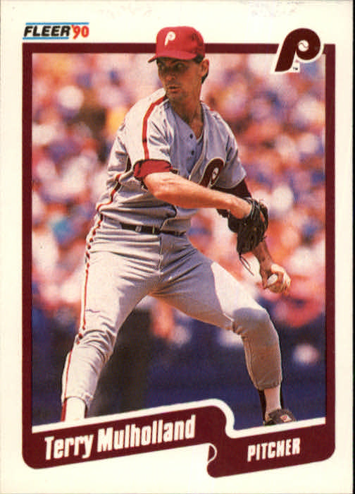 1990 Fleer #568 Terry Mulholland UER/Did You Know refers/to Dave Magadan