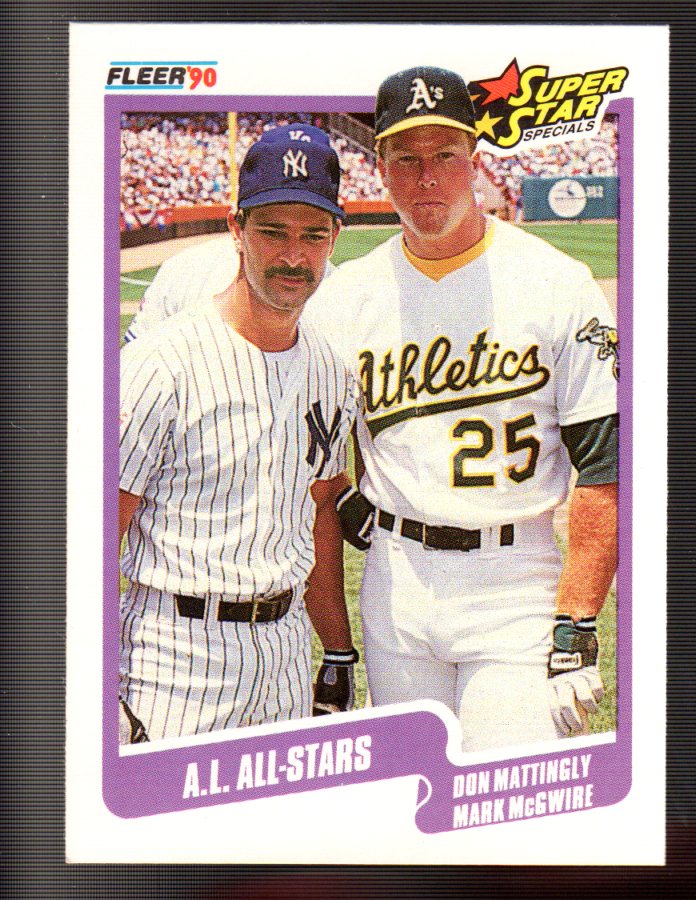 1990 Fleer All Star Team #2 Giants Will Clark Baseball