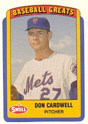 1990 Swell Baseball Greats #72 Don Cardwell