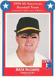 1990 All-American Baseball Team #2 Mark McGwire