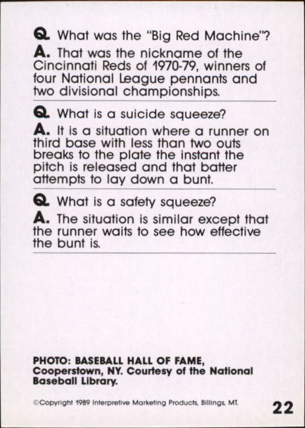 1990 Baseball Wit #21 Bret Saberhagen back image