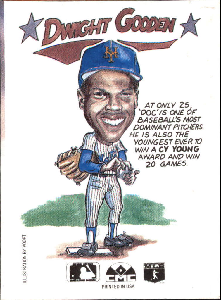 1990 Collect-A-Books #2 Dwight Gooden back image