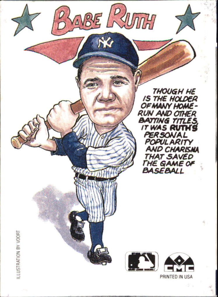 1990 Collect-A-Books #10 Babe Ruth back image