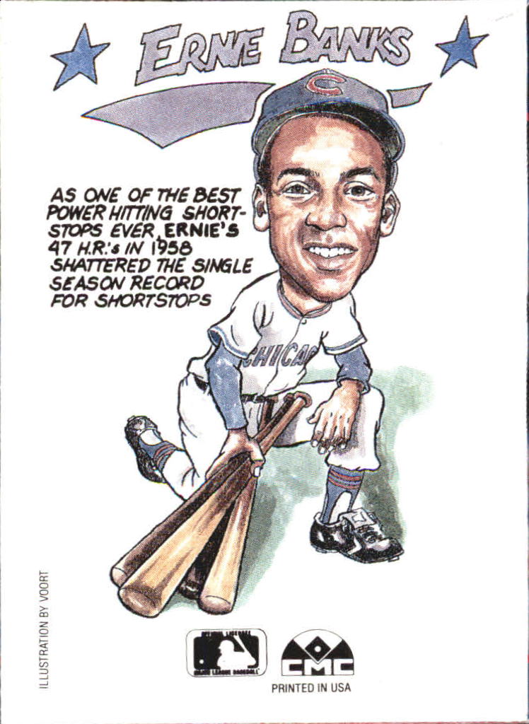 1990 Collect-A-Books #11 Ernie Banks back image