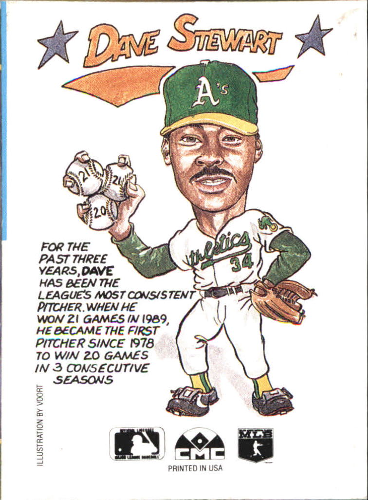 1990 Collect-A-Books #18 Dave Stewart - NM-MT