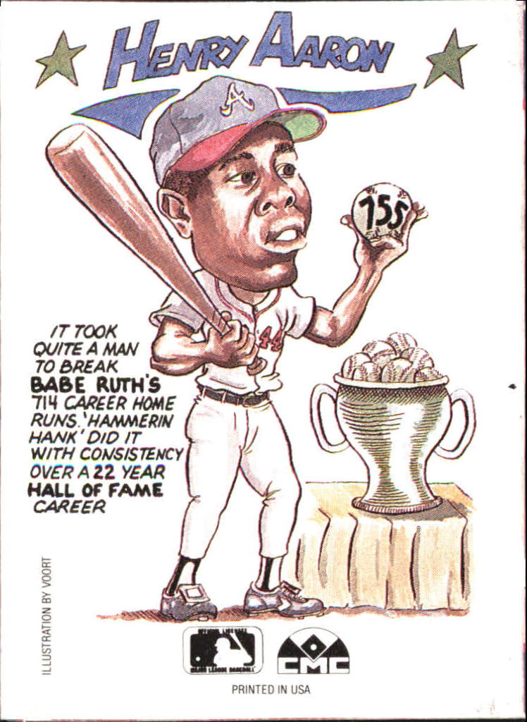 1990 Collect-A-Books #22 Hank Aaron back image