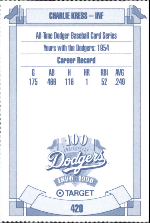 B5714- 1990 Dodgers Target Baseball Cards 250-502 -You Pick- 15+ FREE US SHIP - Picture 321 of 477