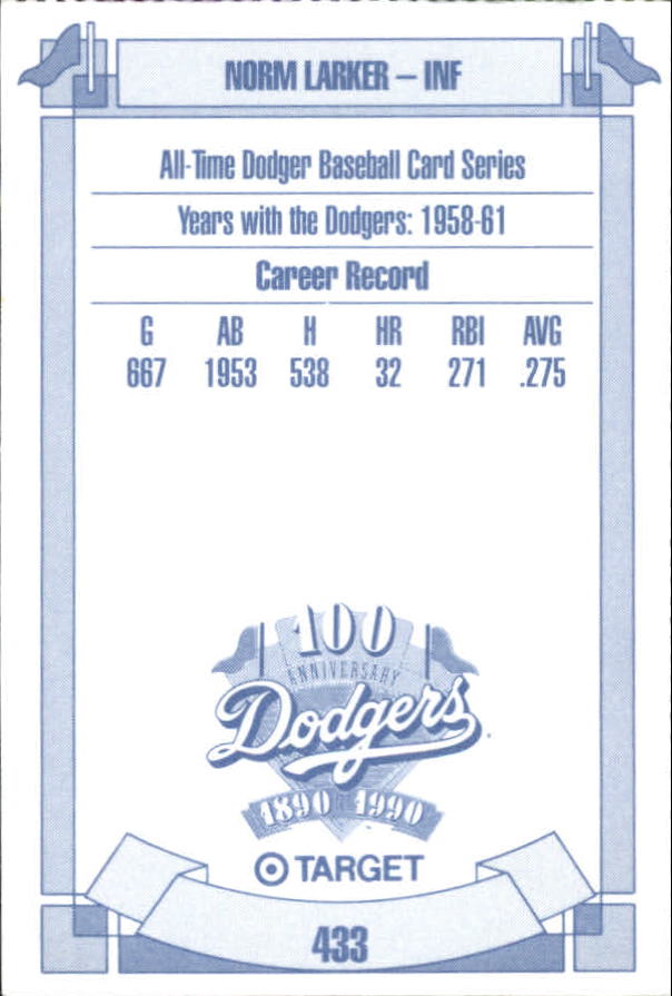B5714- 1990 Dodgers Target Baseball Cards 250-502 -You Pick- 15+ FREE US SHIP - Picture 347 of 477