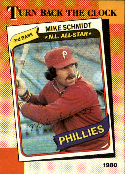 1990 Topps #662 Mike Schmidt TBC'80 - NM-MT