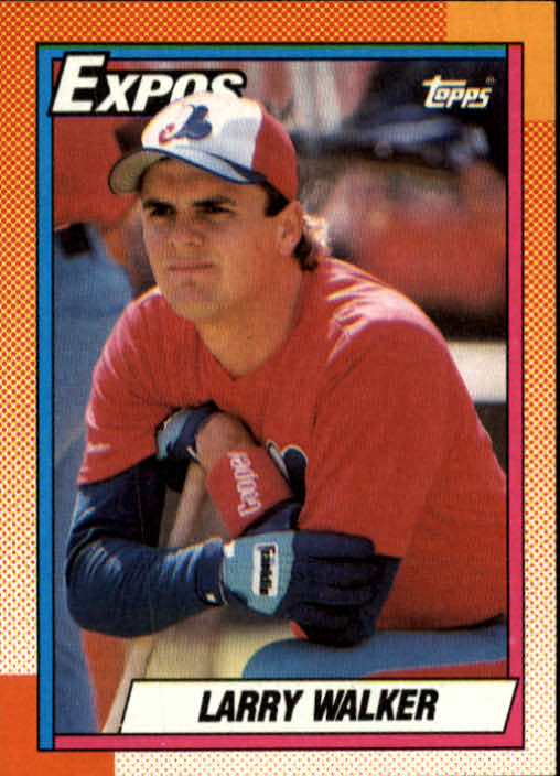 1990 Topps Baseball #757 Larry Walker Rookie Card RC