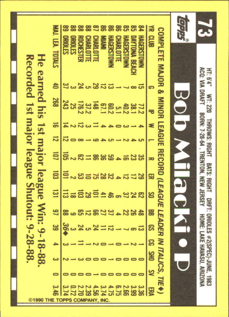 A6509- 1990 Topps Tiffany BB Karten 1-250 + Rookies -du Pick- 15 + Free US - Bild 119 von 421