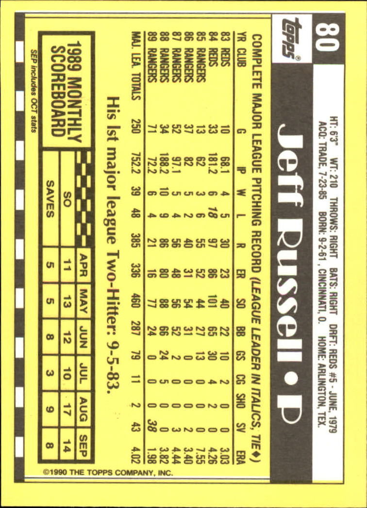 A6509- 1990 Topps Tiffany BB Karten 1-250 + Rookies -du Pick- 15 + Free US - Bild 133 von 421