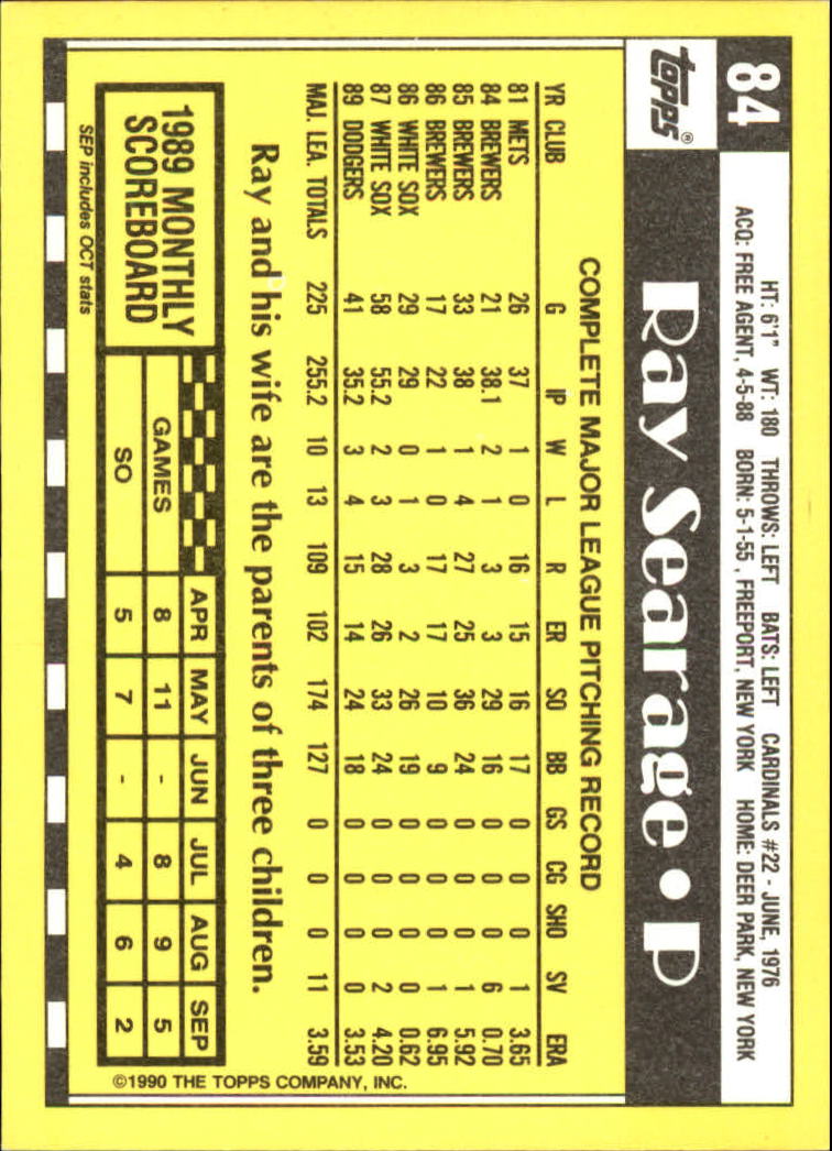 A6509- 1990 Topps Tiffany BB Karten 1-250 + Rookies -du Pick- 15 + Free US - Bild 141 von 421
