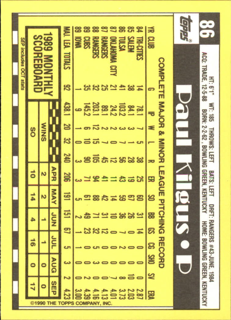 A6509- 1990 Topps Tiffany BB Karten 1-250 + Rookies -du Pick- 15 + Free US - Bild 145 von 421