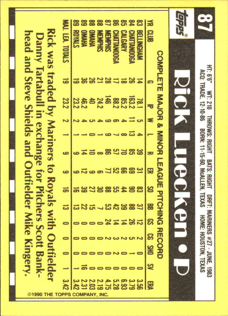 A6509- 1990 Topps Tiffany BB Karten 1-250 + Rookies -du Pick- 15 + Free US - Bild 147 von 421