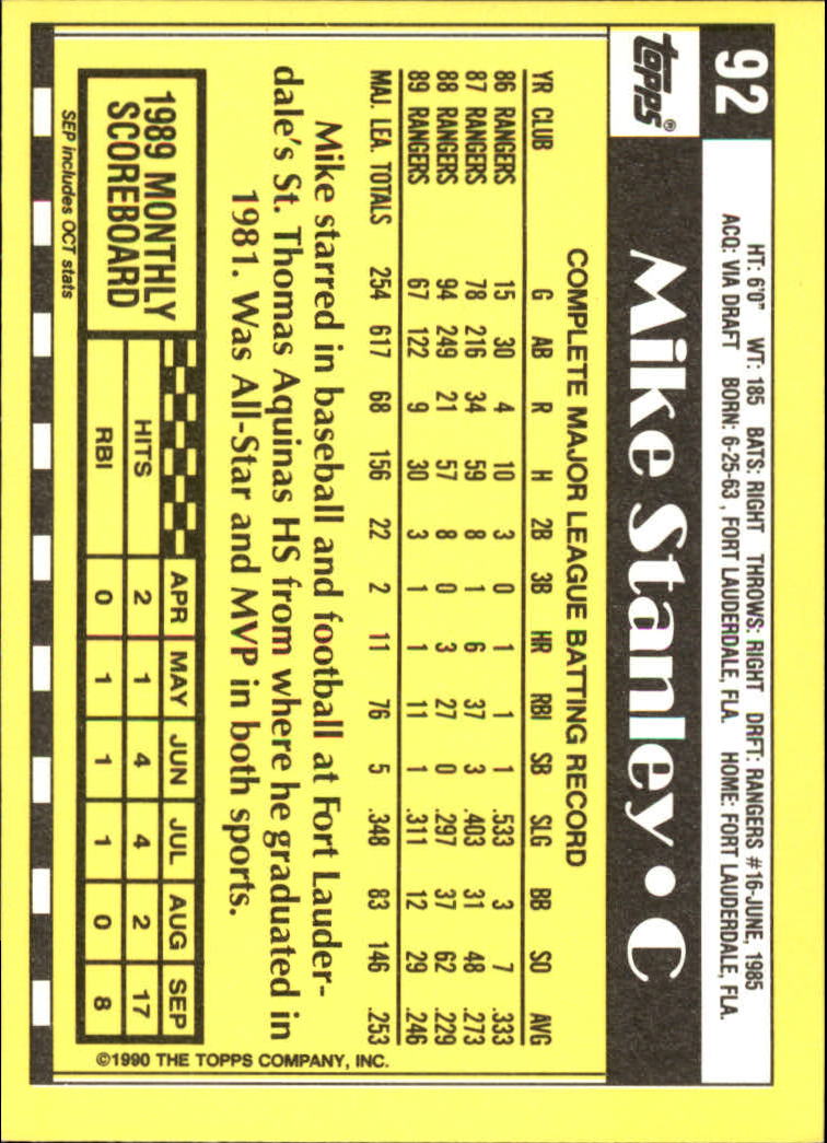 A6509- 1990 Topps Tiffany BB Karten 1-250 + Rookies -du Pick- 15 + Free US - Bild 157 von 421