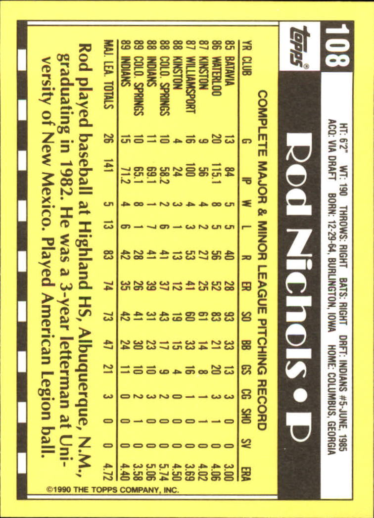 A6509- 1990 Topps Tiffany BB Karten 1-250 + Rookies -du Pick- 15 + Free US - Bild 183 von 421