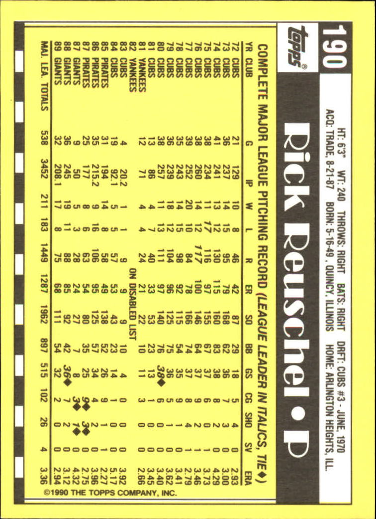 A6509- 1990 Topps Tiffany BB Karten 1-250 + Rookies -du Pick- 15 + Free US - Bild 321 von 421