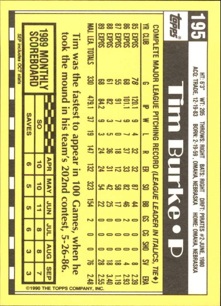 A6509- 1990 Topps Tiffany BB Karten 1-250 + Rookies -du Pick- 15 + Free US - Bild 331 von 421