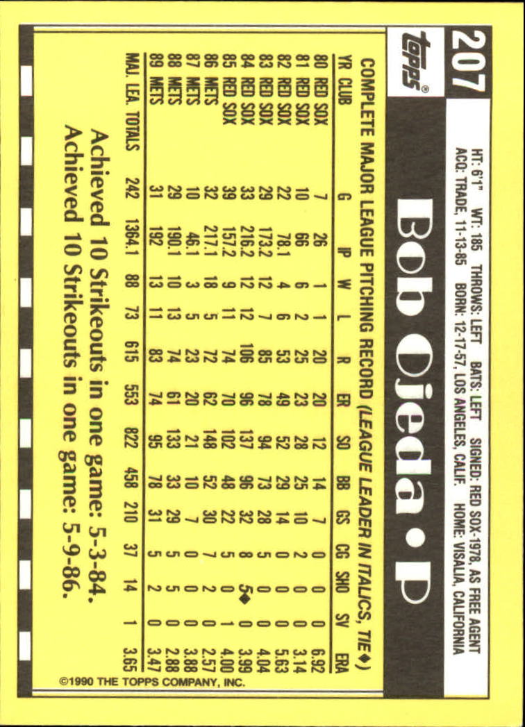 A6509- 1990 Topps Tiffany BB Karten 1-250 + Rookies -du Pick- 15 + Free US - Bild 353 von 421