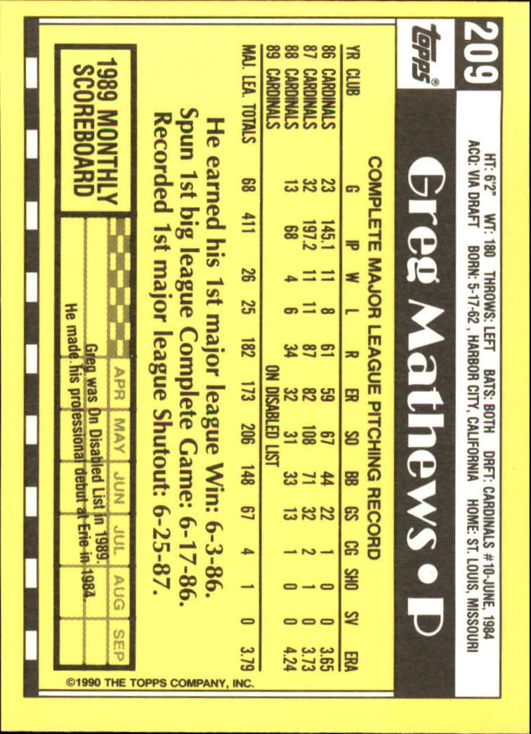 A6509- 1990 Topps Tiffany BB Karten 1-250 + Rookies -du Pick- 15 + Free US - Bild 357 von 421