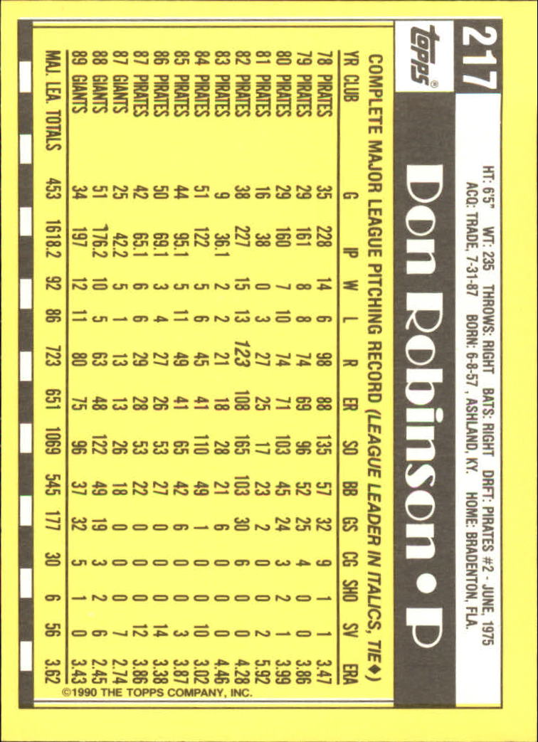 A6509- 1990 Topps Tiffany BB Karten 1-250 + Rookies -du Pick- 15 + Free US - Bild 369 von 421