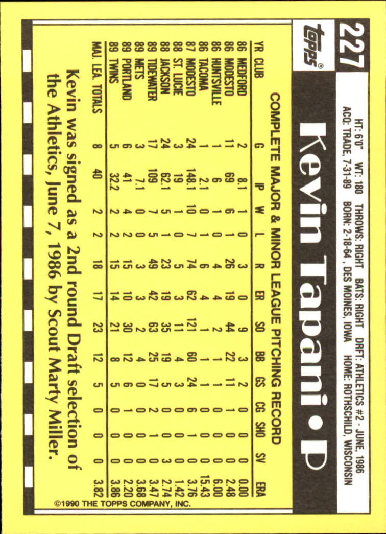 A6509- 1990 Topps Tiffany BB Karten 1-250 + Rookies -du Pick- 15 + Free US - Bild 385 von 421