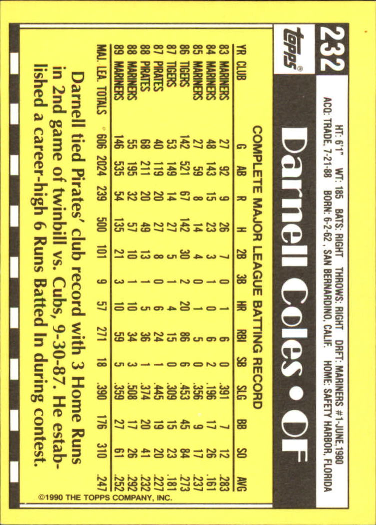 A6509- 1990 Topps Tiffany BB Karten 1-250 + Rookies -du Pick- 15 + Free US - Bild 393 von 421