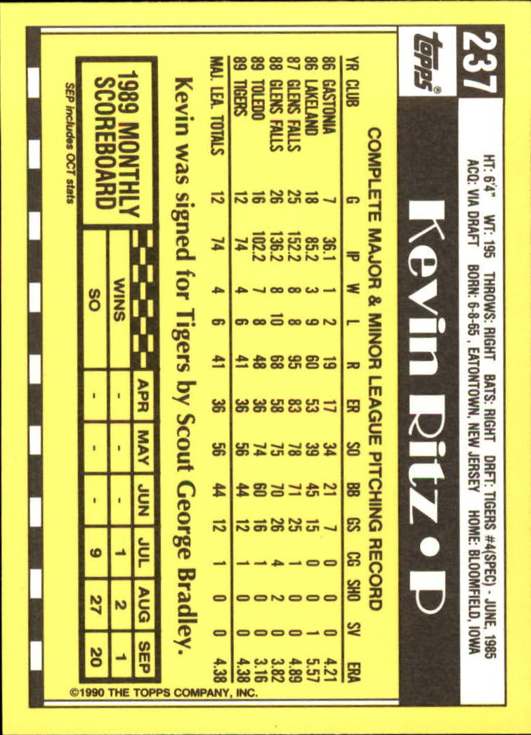 A6509- 1990 Topps Tiffany BB Karten 1-250 + Rookies -du Pick- 15 + Free US - Bild 401 von 421