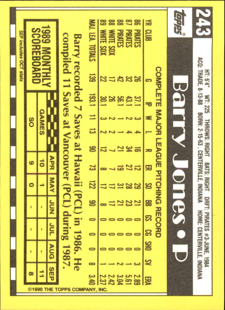 A6509- 1990 Topps Tiffany BB Karten 1-250 + Rookies -du Pick- 15 + Free US - Bild 411 von 421