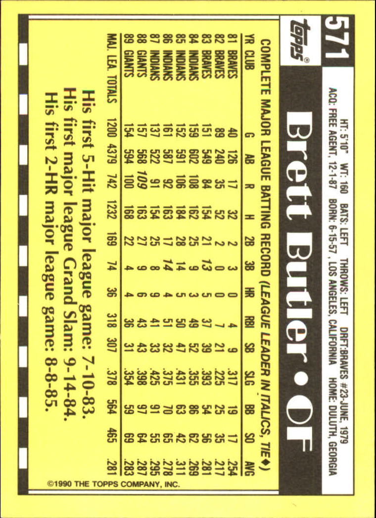 A6509- 1990 Topps Tiffany BB Cards 501-750 +Rookies -You Pick- 15+ FREE US SHIP - Picture 123 of 429