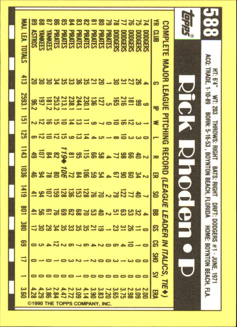 A6509- 1990 Topps Tiffany BB Cards 501-750 +Rookies -You Pick- 15+ FREE US SHIP - Picture 149 of 429