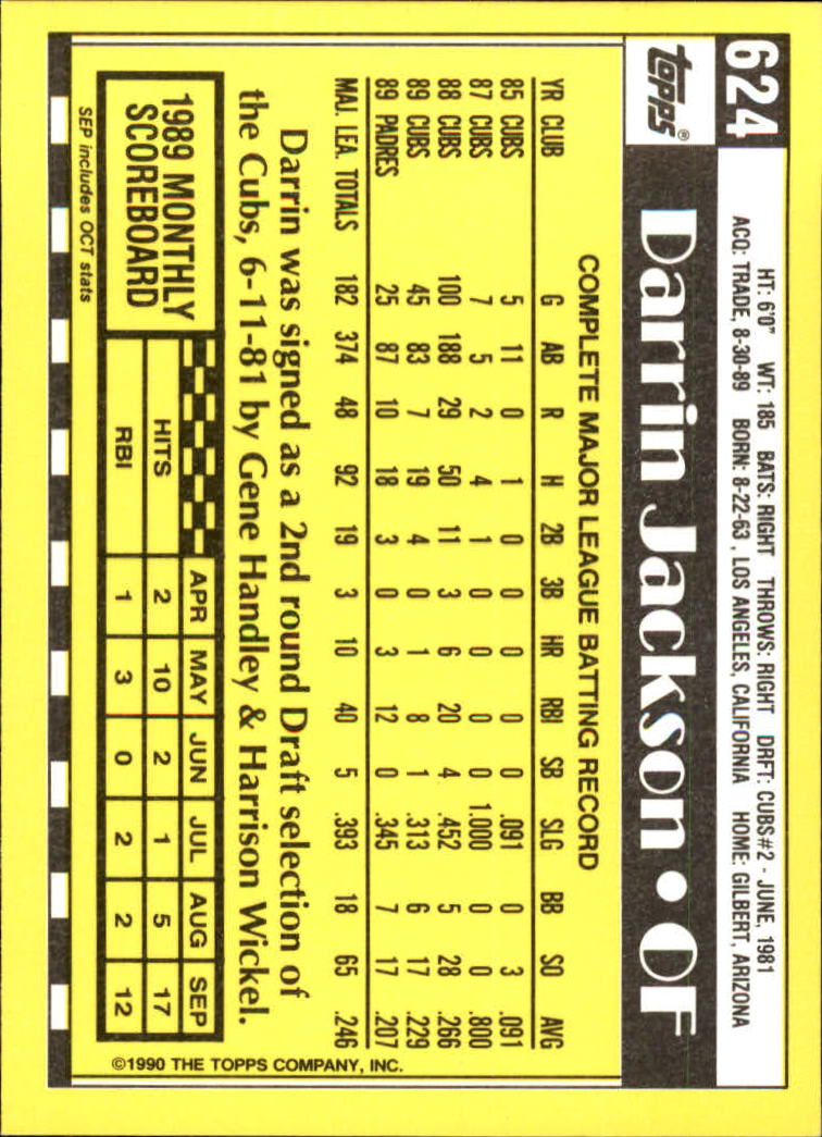 A6509- 1990 Topps Tiffany BB Cards 501-750 +Rookies -You Pick- 15+ FREE US SHIP - Picture 213 of 429