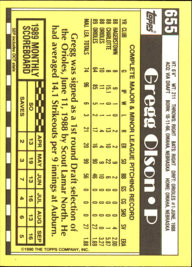 A6509- 1990 Topps Tiffany BB Cards 501-750 +Rookies -You Pick- 15+ FREE US SHIP - Picture 275 of 429