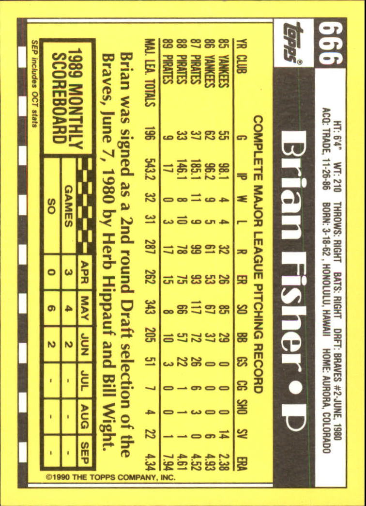 A6509- 1990 Topps Tiffany BB Cards 501-750 +Rookies -You Pick- 15+ FREE US SHIP - Picture 291 of 429