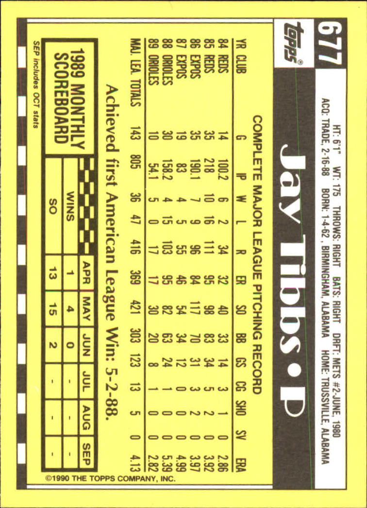 A6509- 1990 Topps Tiffany BB Cards 501-750 +Rookies -You Pick- 15+ FREE US SHIP - Picture 309 of 429