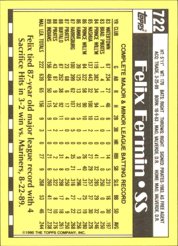 A6509- 1990 Topps Tiffany BB Cards 501-750 +Rookies -You Pick- 15+ FREE US SHIP - Picture 379 of 429