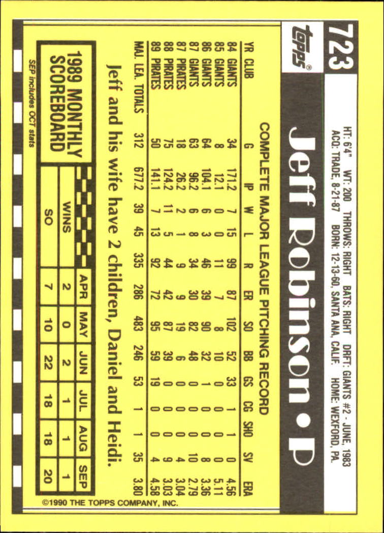 A6509- 1990 Topps Tiffany BB Cards 501-750 +Rookies -You Pick- 15+ FREE US SHIP - Picture 381 of 429