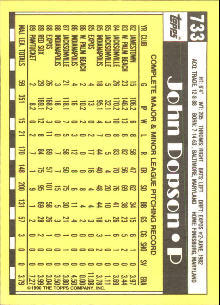 A6509- 1990 Topps Tiffany BB Cards 501-750 +Rookies -You Pick- 15+ FREE US SHIP - Picture 399 of 429