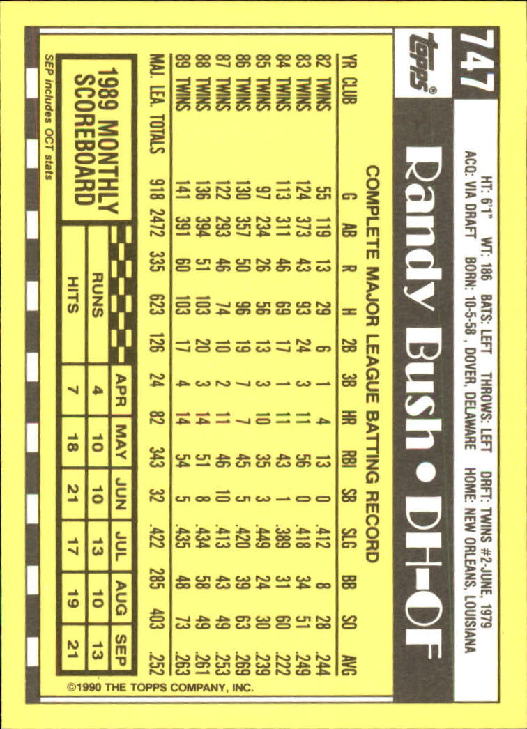 A6509- 1990 Topps Tiffany BB Cards 501-750 +Rookies -You Pick- 15+ FREE US SHIP - Picture 425 of 429