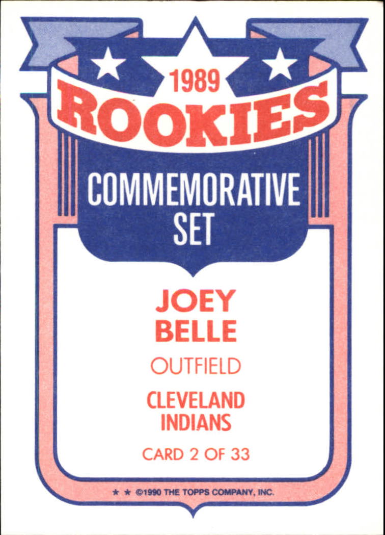 1990 Topps Rookies #2 Albert Belle back image