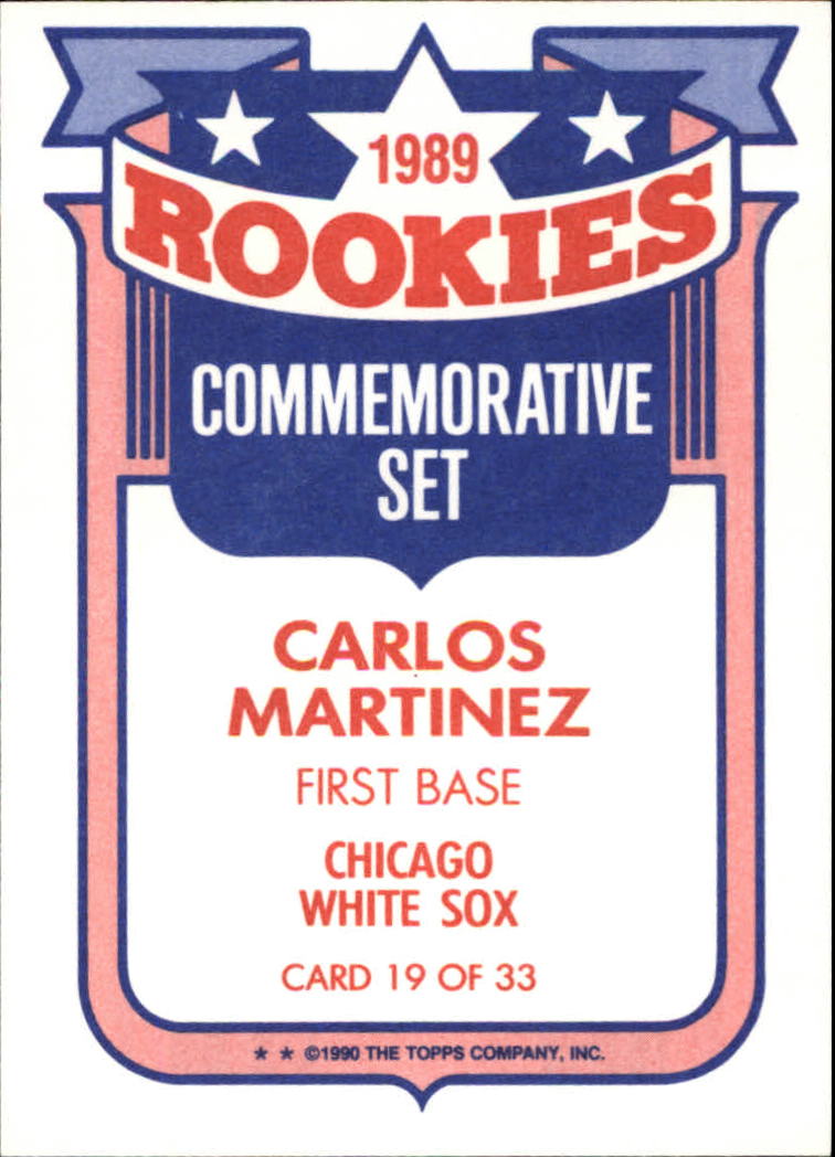 1990 Topps Glossy Send-Ins #9 Carlos Martinez NM-MT Chicago White Sox