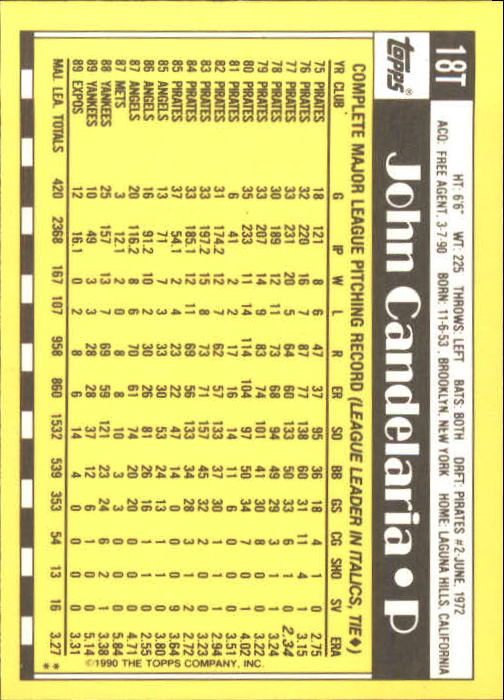 A1199- 1990 Topps Traded BB Karten 1-132 + Rookies -du Pick- 15 + Gratis US - Bild 37 von 265