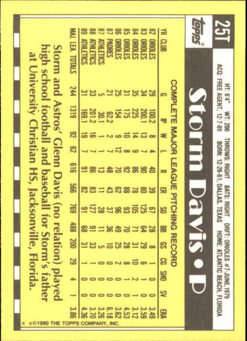 A1199- 1990 Topps Traded BB Karten 1-132 + Rookies -du Pick- 15 + Gratis US - Bild 51 von 265