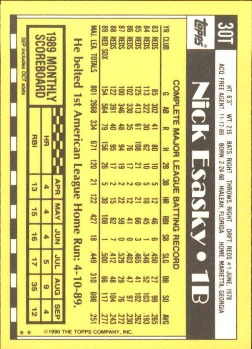 A1199- 1990 Topps Traded BB Karten 1-132 + Rookies -du Pick- 15 + Gratis US - Bild 61 von 265